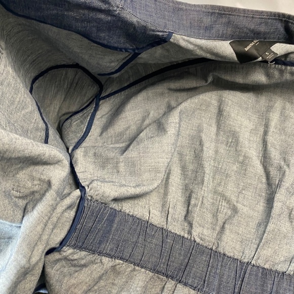 BANANA REPUBLIC - Chambray Jacket Unlined Standing Collar Size S - Picture 8 of 10